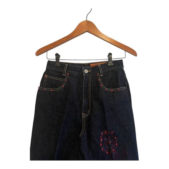 Lawman‎ Western Jeans Women's Size 7 Bareback High Rise Studded 26 x 25 Indigo - Picture 2 of 5